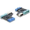Delock USB 5 Gbps Hub 20 Pin Pfostenbuchse zu 1 x USB 5 Gbps 20 Pin Pfostenstecker und Type-E Key A Buchse