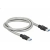 DELOCK USB 3.2 Gen 1 A tipo kištukinis kabelis su metaliniu apvalkalu 1 m.
