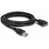 Delock USB 5 Gbps Kabelis Typ-A Stecker zu Typ Micro-B Stecker mit Schrauben 3 m