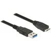 DELOCK Cable USB 3.0 Type-A male > USB 3.0 Type Micro-B male 1,5 m juodas