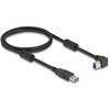 Delock USB 5 Gbps Kabelis Typ-A Stecker zu Typ-B Stecker 90° rechts gewinkelt 1 m