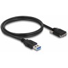 Delock USB 5 Gbps Kabelis Typ-A Stecker zu Typ Micro-B Stecker mit Schrauben 1 m