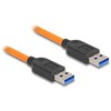 Delock USB 5 Gbps Kabelis USB Typ-A Stecker zu USB Typ-A Stecker für Tethered Shooting 1 m oranžinis