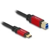Delock USB 5 Gbps Kabelis USB Type-C™ Stecker zu USB Typ-B Stecker 1 m raudona Metall
