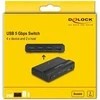 DELOCK USB 5 Gbps Switch 4 x Gert und 2 x Host