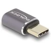 Delock USB Adapteris 40 Gbps USB Type-C™ PD 3.0 100 W - Stecker zu Buchse Portschoner 8K 60 Hz Metall