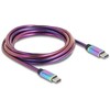 „Delock“ USB kabelis USB-C - USB-C 2 m, daugiaspalvis (81116)