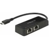 DeLock USB-C > 2x Gigabit LAN (ST-BU) Adapteris Juodas