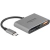 Skaitytuvas Delock DELOCK USB-C Card Reader fur SD und Micro SD Speicherkarten + USB 10 Gbps Typ-A Port und USB Type-C PD 2.0 85 W