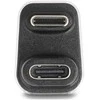 Delock USB-C™ Adapteris 180° gewinkelt 40 Gbps PD 3.1 240 W Stecker zu Buchse U-Form 8K 60 Hz Metall