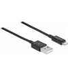 „Delock“ USB kabelis USB-A – „Lightning 1 m Juodas“ (83002)