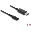 Delock USB Ladekabel 4,3 V für Elektrorasierer kompatibel mit Philips OneBlade 360 Face + Body - Rasierer Ladegerät Ersatzkabel 1 m