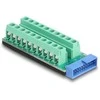 Delock USB Pfostenstecker zu Terminalblock Adapteris 20 Pin
