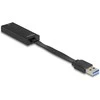 Delock USB Typ-A Netzwerk Adapteris Gigabit LAN 1 x RJ45 slim ASIX