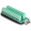 Delock USB Typ-E Key A Stecker zu Terminalblock Adapteris 20 Pin