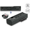„DeLOCK“ USB C tipo į 1 x M.2 NVMe SSD + 1 x SATA SSD/HDD keitiklis su klonavimo funkcija