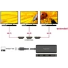 Delock USB-C > 3x HDMI Splitter MST 4K 60Hz (juodas, 15cm)