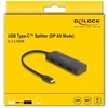Delock USB-C > 3x HDMI Splitter MST 4K 60Hz (juodas, 15cm)