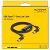 Delock USB Type-C™ 5 Gbps Data Link Kabelis + KM Switch 2 m