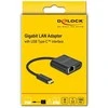 Delock USB Type-C™ adapteris Gigabit LAN 10/100/1000 Mbps su PD juoda spalva