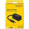 DeLOCK Adap USB3.2> USB-C St> GigaLan juodas - 66043