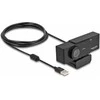 Delock USB UHD Webcam mit Mikrofonas 4K 30 Hz 110° Blickwinkel und Stativ