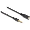 Delock Verlängerungskabel Klinke 3,5 mm 5 Pin Stecker zu Buchse 3 m juodas