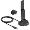Delock Wi-Fi 6E Dualband WLAN USB Adapteris AX5400 (2 x 2402 + 574 Mbps)