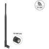 Delock WiFi 2,4 GHz Antenne RP-SMA Stecker 7 dBi omnidirektional mit Kippgelenk juodas