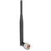 Delock WiFi 7 Antenne N Stecker 2 - 3 dBi 20,6 cm omnidirektional mit Kippgelenk und flexiblem Material juodas
