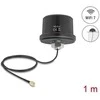 Delock WiFi 7 Antenne RP-SMA Stecker 3,1 - 3,5 dBi omnidirektional mit Anschlusskabel ULA100 1 m Dachmontage outdoor juodas