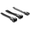 Delock Y-Lüfterkabel 1 x 4 Pin PWM Buchse zu 2 x 4 Pin PWM Stecker juodas ? 50 cm Länge mit 20 cm Abzweigen