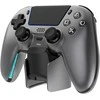 Pelė Deltaco Gaming GAM-199-STEELGRAY kontroler gier Pilka, Metaliczny, Plienas Bluetooth/USB Gamepad PlayStation 5, Android, iOS