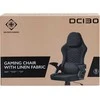 DC130 žaidimų kėdė DELTACO GAMING, juoda su minkštu lininiu audiniu / 4222376 / GAM-180