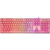 Klaviatūra Deltaco Deltaco PK75 žaidimų klaviatūra su membrana RGB rožinė