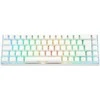 Deltaco Gaming GAM-100-W-DE klaviatūra USB + RF belaidė + Bluetooth QWERTZ Niemiecki Baltas