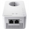 Šakotuvas „devolo Magic 2 WiFi 6 Next Powerline“ pradinis rinkinys: 1 x „devolo Magic 2 WiFi 6 Next“ adapteris, 1 x „devolo Magic 2 LAN“ adapteris