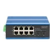 Šakotuvas Digitus INDUSTRIE 8+2-PORT E POE SWITCH - 8 PORT GE POE RJ452 GE SFP PORT