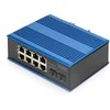 Šakotuvas Jungiklis Digitus DIGITUS Industrial 8+2 -Port Gigabit Ethernet Switch 8 Port GE RJ 54 2 GE SFP prievadas