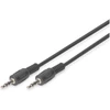 Digitus ASSMANN Audio pajungimo laidas, stereo 3.5mm, 2.50m, CCS, 2x0.10/10, M/M juodas, AK-510100-025-S