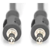 Digitus ASSMANN Audio pajungimo laidas, stereo 3.5mm, 2.50m, CCS, 2x0.10/10, M/M juodas, AK-510100-025-S