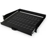„Digitus“ ištraukiama lentyna, skirta fiksuotam montavimui ant priekinių 483 mm (19 colių) profilio bėgelių | DN-19-TRAY-2-450-SW
