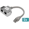 Digitus CAT 5e Patchkabel-Adapteris, 2x CAT 5e, geschirmt - 2 Stk.