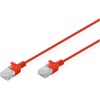 Digitus Patchcord Slim Cat.6 U/UTP LSZH 0.5m raudona (DK-1618-005S-R)