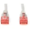 Digitus CAT 6 U-UTP Plonas pataiso laidas | Patch laidas | Skaidri raudonos spalvos jungtis, leidžianti lengvai atpažinti 6 kategoriją (250 MHz). Vidiniai laidininkai: varis (Cu) | Pilkas | 2 m | Modulinis RJ45 (8/8) kištukas