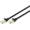 Digitus RJ45, S / FTP, 0,25m, Juodas (543779)