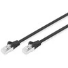 Digitus Pačkabel, CAT6, RJ45 St / St, 5.0m, S- FTP, AWG 27 / 7, LSZH, sw