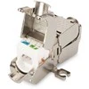 Assmann Electronic „Assmann“ elektroninė DIGITUS lauko užbaigimo mova CAT 6A 500 MHz, skirta AWG 22-26 visiškai ekranuotai trapecinio dizaino 26x35x80 mm