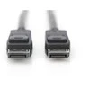 Assmann Electronic ASSMANN DisplayPort prijungimo kabelis DP M/M 5m su užraktu UHD 8K Vers. 1,3/1,4 mlrd