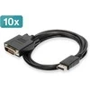 AV adapteris Digitus Rodyti Uostas - DVI- D juodas (AK- 990900- 020- S)
